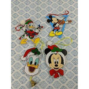Wooden Disney Ornaments Vintage Mickey Minnie And Donald Duck